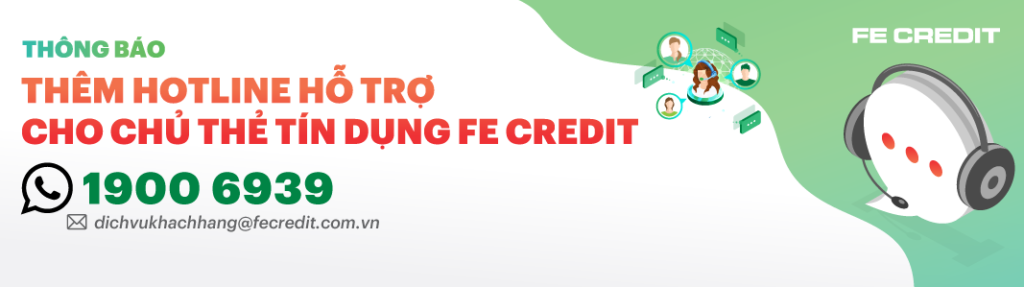 FE Credit banner the tin dung